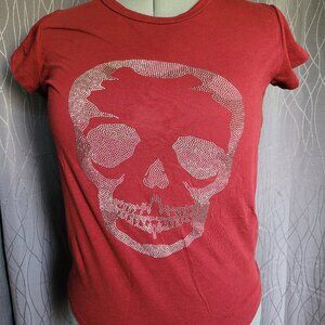 Red Skull Sequin T